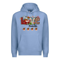 Colony Blue love christmas Premium Hoodie - MaliasSmallBusiness