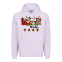 Lilac love christmas Premium Hoodie - MaliasSmallBusiness