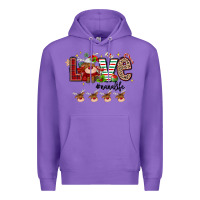 Purple love christmas Premium Hoodie - MaliasSmallBusiness