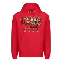 Red love christmas Premium Hoodie - MaliasSmallBusiness