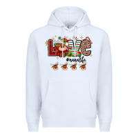 White love christmas Premium Hoodie - MaliasSmallBusiness