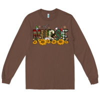 Chestnut christmas nurse sunflower Long Sleeve Tee - FaDigitalArtStudio