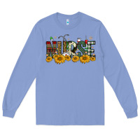 Colony Blue christmas nurse sunflower Long Sleeve Tee - FaDigitalArtStudio
