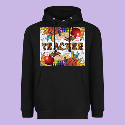 Western Teacher Heavyweight Hoodie Designed By Lillyallendesigns