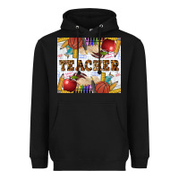 Black Western Teacher Heavyweight Hoodie - LillyAllenDesigns