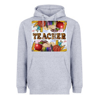 Heather Grey Western Teacher Heavyweight Hoodie - LillyAllenDesigns