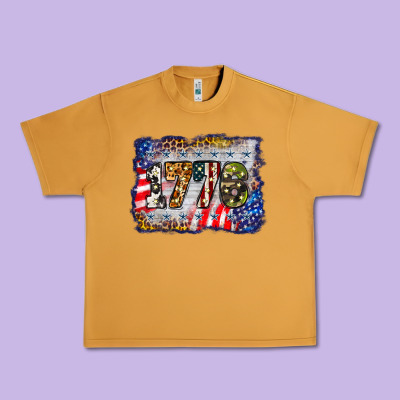 1776 4th Of July Background Urban Heavy Tee Designed By Barkaloodesign