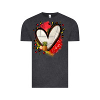 Vintage Black fruits and volleyball heart Vintage Tee - Zillion Design Studio