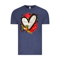 Vintage Denim fruits and volleyball heart Vintage Tee - Zillion Design Studio
