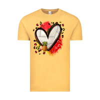 Vintage Mustard fruits and volleyball heart Vintage Tee - Zillion Design Studio