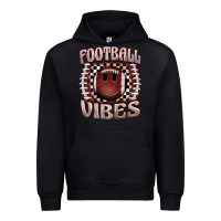 Black football vibes smiley face Urban Hoodie - BarkalooDesign