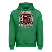 Emerald football vibes smiley face Urban Hoodie - BarkalooDesign