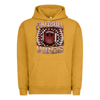 Pigment Peanut Butter football vibes smiley face Urban Hoodie - BarkalooDesign