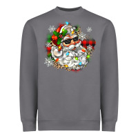 Storm santa with sunglasses christmas Heavyweight Sweatshirt - Zillion Design Studio