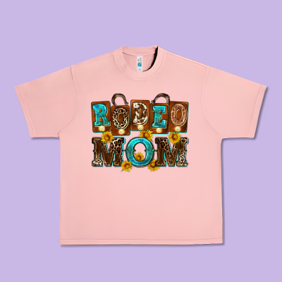 Rodeo Mom Urban Heavy Tee Designed By Zillion Design Studio