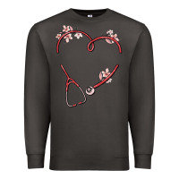 Smoke custom heart stethoscope Premium Sweatshirt - MaliasSmallBusiness