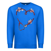 True Royal custom heart stethoscope Premium Sweatshirt - MaliasSmallBusiness