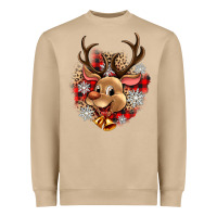 Mushroom reindeer christmas Heavyweight Sweatshirt - Zillion Design Studio