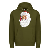 Army Green Santa Premium Hoodie - NancyCooperArtShop