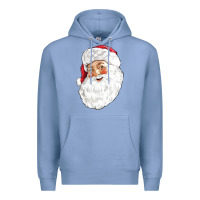 Colony Blue Santa Premium Hoodie - NancyCooperArtShop
