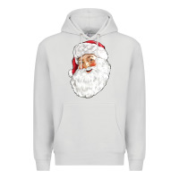 Dove Grey Santa Premium Hoodie - NancyCooperArtShop
