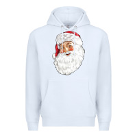 White Santa Premium Hoodie - NancyCooperArtShop