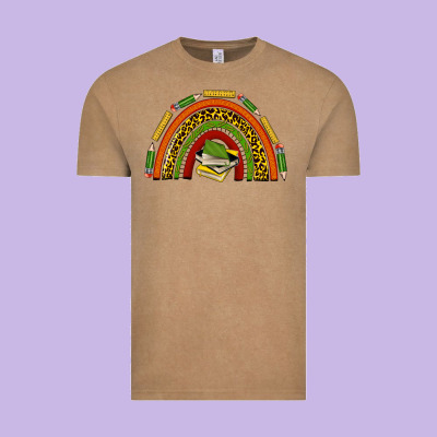 Black History Teacher Rainbow Vintage Tee Designed By Texasbilliewilder