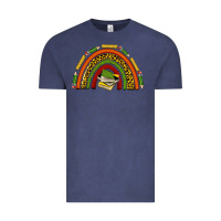 Vintage Denim black history teacher rainbow Vintage Tee - texasbilliewilder