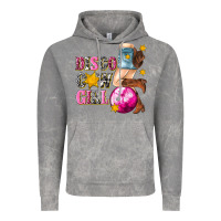 Cloud Rock disco cowgirl Vintage Hoodie - texasbilliewilder