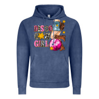Vintage Denim disco cowgirl Vintage Hoodie - texasbilliewilder