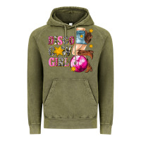 Vintage Olive disco cowgirl Vintage Hoodie - texasbilliewilder