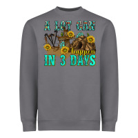 Storm a lot can happen in 3 days western Heavyweight Sweatshirt - texasbilliewilder