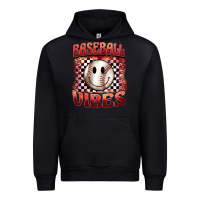 Black baseball vibes smiley face Urban Hoodie - BarkalooDesign