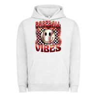 Pigment Lunar Rock baseball vibes smiley face Urban Hoodie - BarkalooDesign