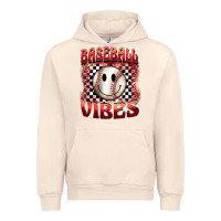 Sandshell baseball vibes smiley face Urban Hoodie - BarkalooDesign