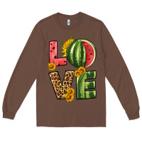 Chestnut love watermelon Long Sleeve Tee - HRA Design Shop