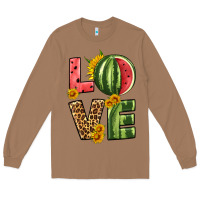 Toasted Coconut love watermelon Long Sleeve Tee - HRA Design Shop