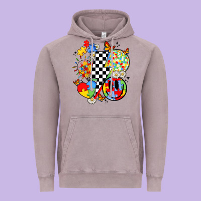 Retro Autism Awareness Vintage Hoodie Designed By Jahusdesignshop