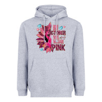 Heather Grey In october we wear pink Heavyweight Hoodie - NancyCooperArtShop