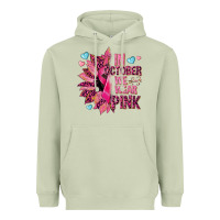 Matcha In october we wear pink Heavyweight Hoodie - NancyCooperArtShop