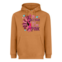 Meerkat In october we wear pink Heavyweight Hoodie - NancyCooperArtShop