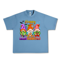 Pebble Blue happy hallothanksmas gnomes Urban Heavy Tee - texasbilliewilder
