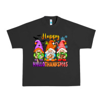 Pigment Black happy hallothanksmas gnomes Urban Heavy Tee - texasbilliewilder