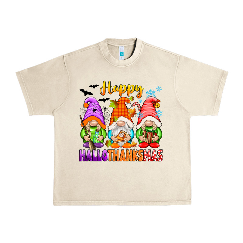 Happy Hallothanksmas Gnomes Urban Heavy Tee by texasbilliewilder | Teevron