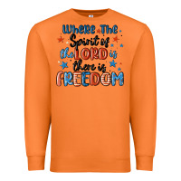 Carrot where the spirit of the lord is there is freedom Premium Sweatshirt - MaliasSmallBusiness