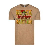 Vintage Coffee black teacher matter Vintage Tee - texasbilliewilder