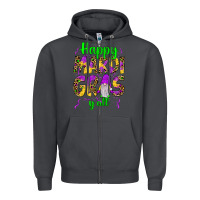 Smoke happy mardi gras y'all gnome Zipper Hoodie - JahusDesignShop