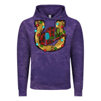 Cloud Purple Christmas Horseshoe Vintage Hoodie - RanaPortraitStore