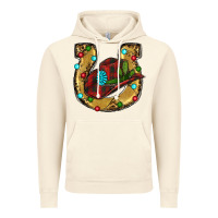 Vintage Artic Christmas Horseshoe Vintage Hoodie - RanaPortraitStore