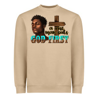 Mushroom a wise man puts god first Heavyweight Sweatshirt - texasbilliewilder